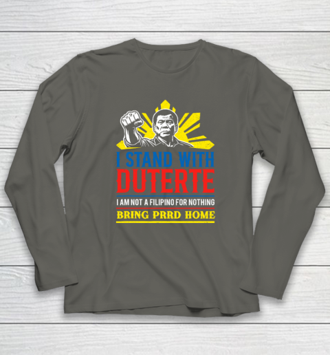 Support Duterte – Stand with Duterte Against ICC Charges Long Sleeve T-Shirt 4