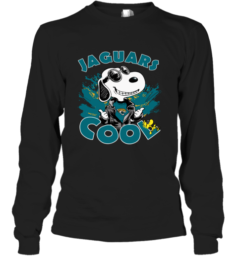 Jacksonville Jaguars Snoopy Joe Cool We're Awesome Long Sleeve T-Shirt