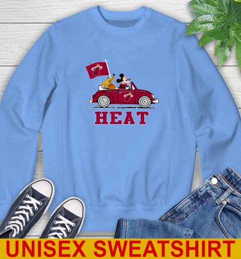 NBA Basketball Miami Heat Pluto Mickey Driving Disney Shirt Sweatshirt 11