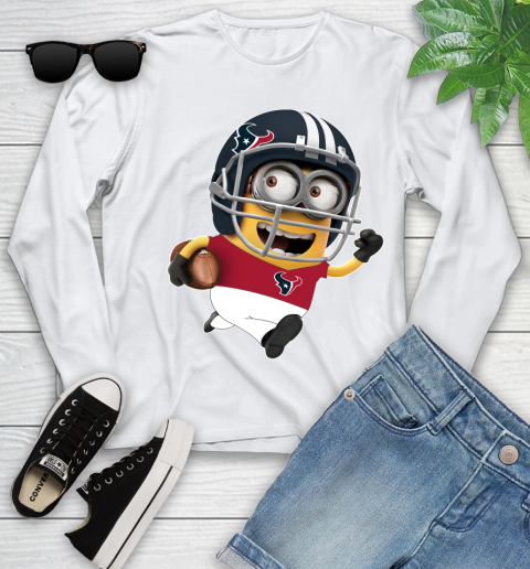 NFL Houston Texans Minions Disney Football Sports Youth Long Sleeve