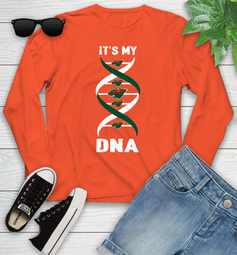 Minnesota Wild NHL Hockey It's My DNA Sports Youth Long Sleeve 3