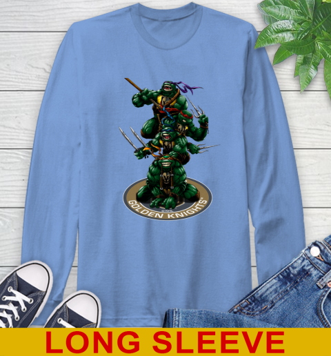 NHL Hockey Vegas Golden Knights Teenage Mutant Ninja Turtles Shirt Long Sleeve T-Shirt 11