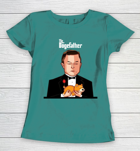Dogecoin The DogeFather Funny Women's T-Shirt 10