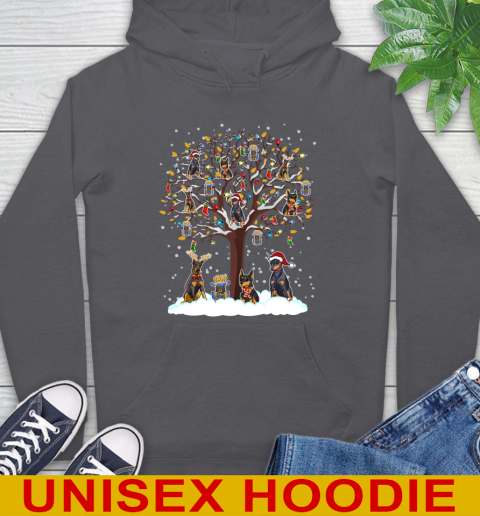 Doberman Pinscher dog pet lover light christmas tree shirt 19