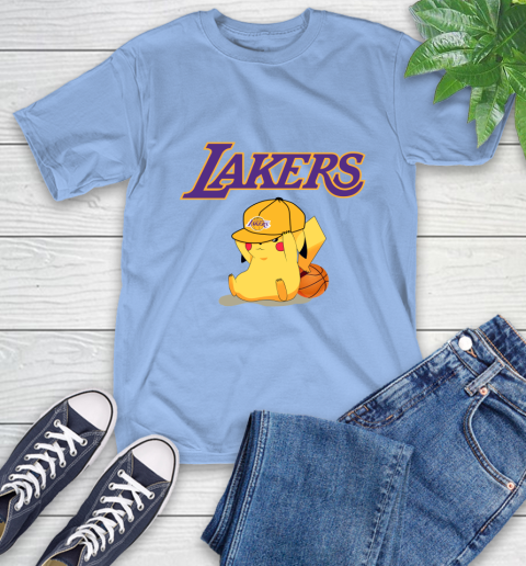 NBA Pikachu Basketball Sports Los Angeles Lakers T-Shirt 11