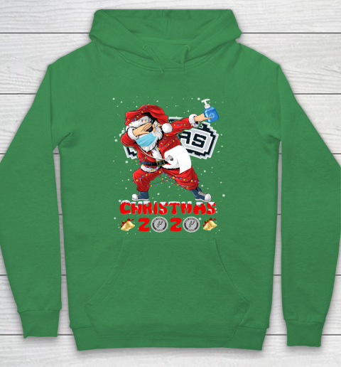 San Antonio Spurs Funny Santa Claus Dabbing Christmas 2020 NBA Hoodie 5