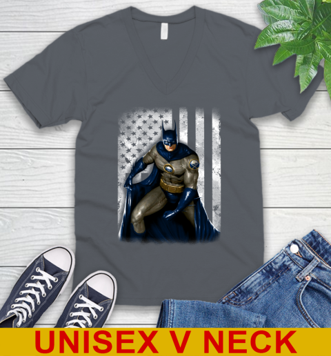 Buffalo Sabres NHL Hockey Batman DC American Flag Shirt V-Neck T-Shirt 4