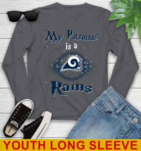 NFL Football Harry Potter My Patronus Is A Los Angeles Rams Youth Long Sleeve 9