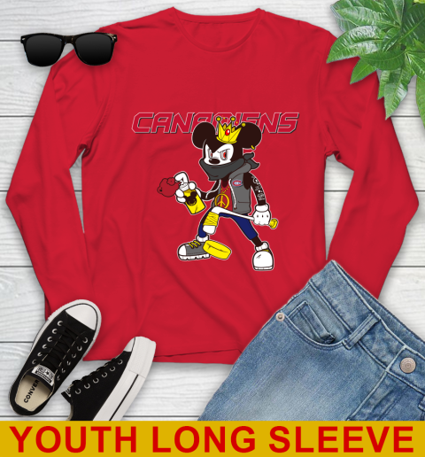 Montreal Canadiens NHL Hockey Mickey Peace Sign Sports Youth Long Sleeve 11