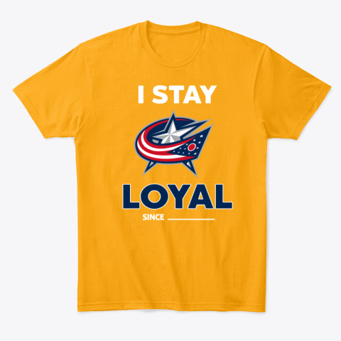 t42p columbus blue jackets i stay loyal classic t shirt 2 front gold