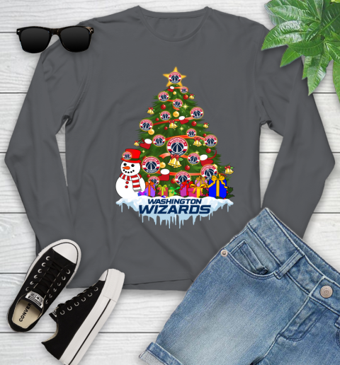 Washington Wizards Merry Christmas NBA Basketball Sports Youth Long Sleeve 8