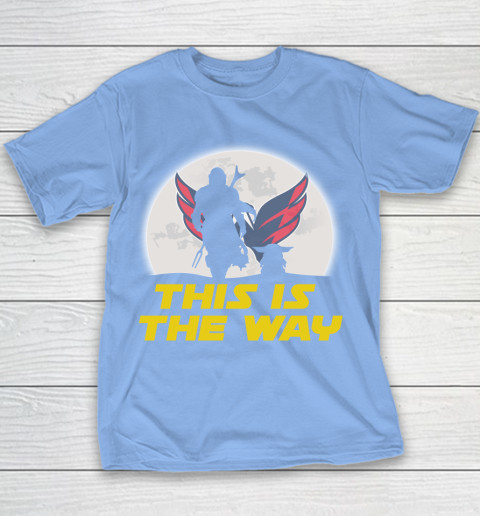 Washington Capitals NHL Ice Hockey Star Wars Yoda And Mandalorian This Is The Way Youth T-Shirt 8