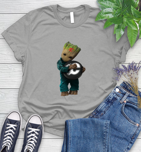 NHL Groot Guardians Of The Galaxy Hockey Sports Calgary Flames Women's T-Shirt 10