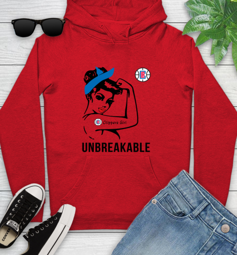 NBA Los Angeles Clippers Girl Unbreakable Basketball Sports Youth Hoodie 7