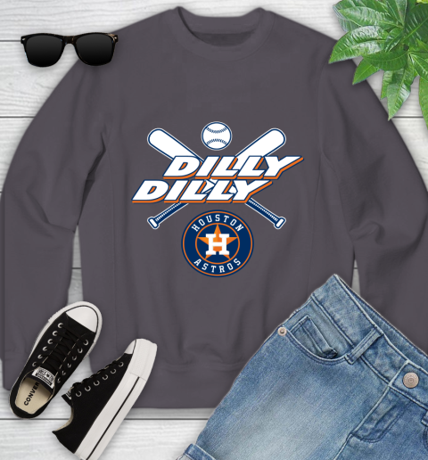 MLB Houston Astros Dilly Dilly Baseball Sports Youth Sweatshirt 6