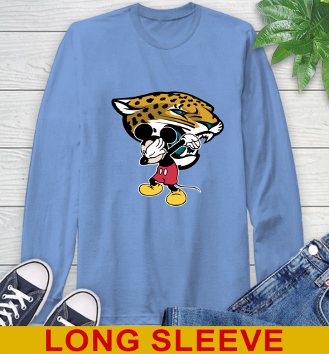 Jacksonville Jaguars NFL Football Dabbing Mickey Disney Sports Long Sleeve T-Shirt 11