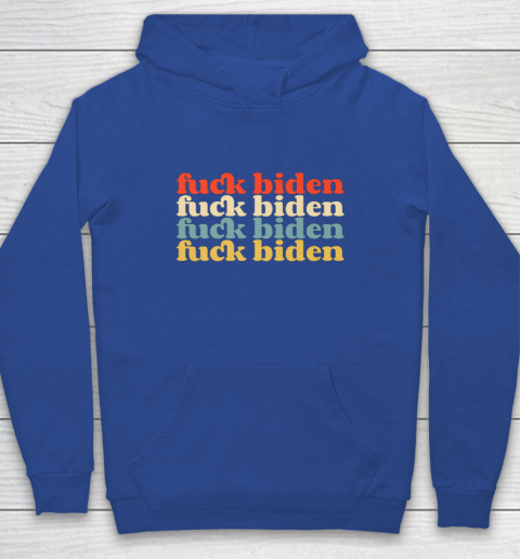 Vintage Fuck Biden Anti Biden Tee Top Womens Mens Premium Youth Hoodie 6