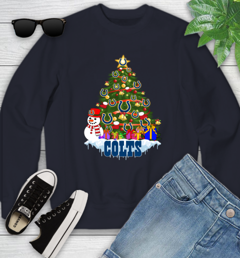 Indianapolis Colts Merry Christmas NFL Football Sports Youth Sweatshirt 3