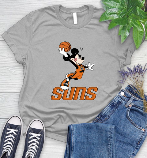 NBA Basketball Phoenix Suns Cheerful Mickey Mouse Shirt Women's T-Shirt 5