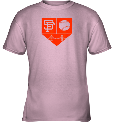 4ga1 san francisco baseball vintage sf pride giant gift youth t shirt 26 front light pink