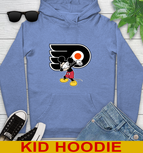 Philadelphia Flyers NHL Hockey Dabbing Mickey Disney Sports Youth Hoodie 12