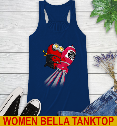 NBA Basketball Toronto Raptors Deadpool Minion Marvel Shirt Racerback Tank 7
