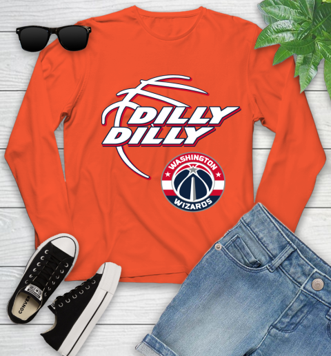 NBA Washington Wizards Dilly Dilly Basketball Sports Youth Long Sleeve 4
