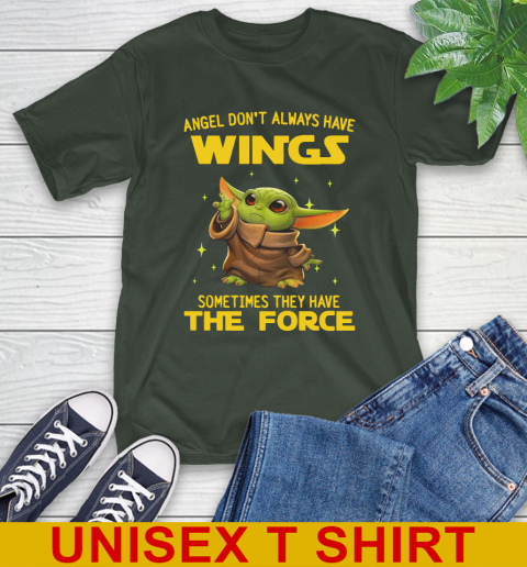Baby Yoda Angel Don't Always Have Wings They Have The Force Shirt 6