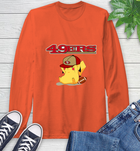 NFL Pikachu Football San Francisco 49ers Long Sleeve T-Shirt 5