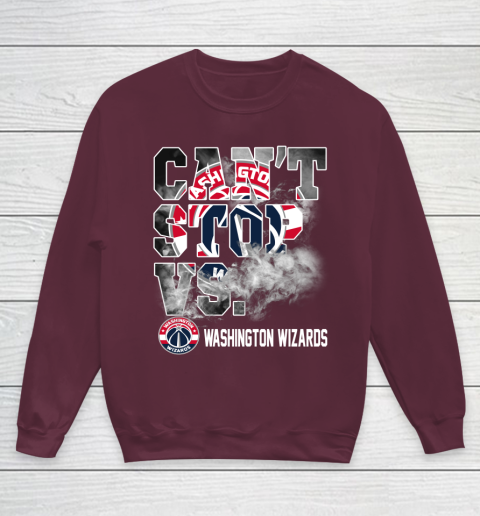 NBA Washington Wizards Basketball Can't Stop Vs Youth Sweatshirt 4