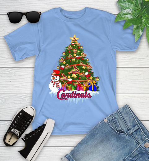 St.Louis Cardinals Merry Christmas MLB Baseball Sports Youth T-Shirt 11