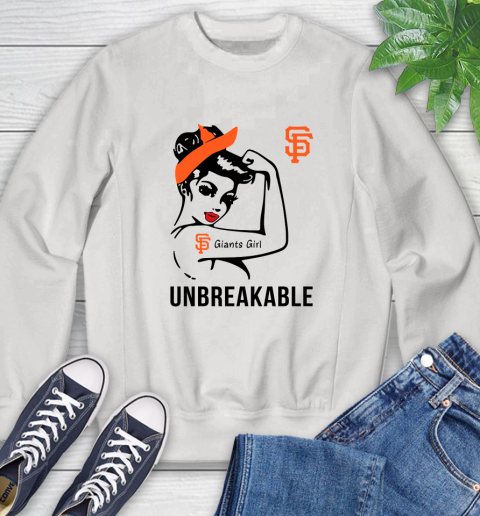 MLB San Francisco Giants Girl Unbreakable Baseball Sports Sweatshirt