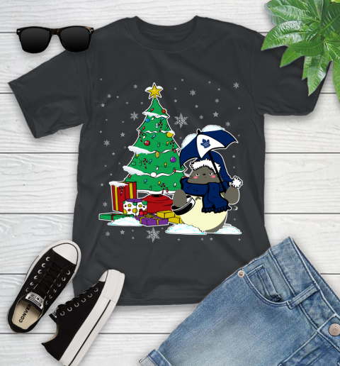 Toronto Maple Leafs NHL Hockey Cute Tonari No Totoro Christmas Sports Youth T-Shirt