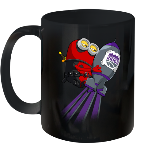 NBA Basketball Sacramento Kings Deadpool Minion Marvel Shirt Ceramic Mug 11oz