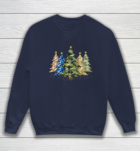 Camo Print Christmas Trees with Camouflage Print Xmas Sweatshirt 2