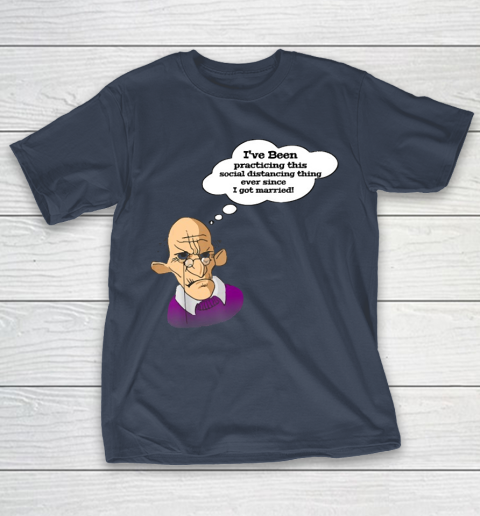 Grandpa Funny Gift Apparel  Funny Grumpy Grandpa Social Distancing Joke T-Shirt 3