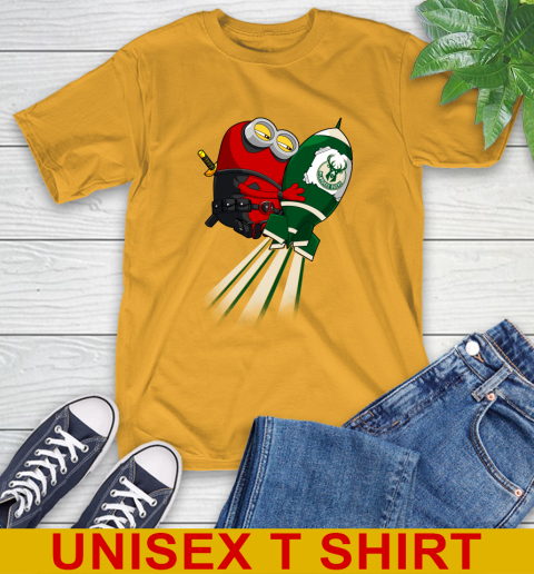 NBA Basketball Milwaukee Bucks Deadpool Minion Marvel Shirt T-Shirt 2
