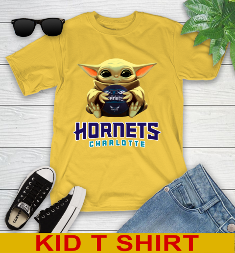 NBA Basketball Charlotte Hornets Star Wars Baby Yoda Shirt 108