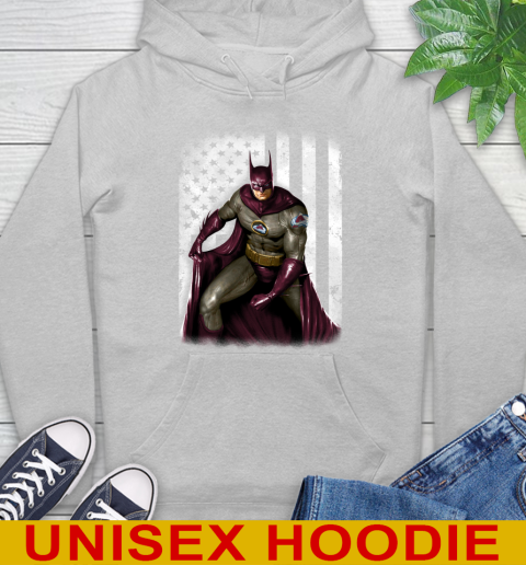 Colorado Avalanche NHL Hockey Batman DC American Flag Shirt Hoodie 6