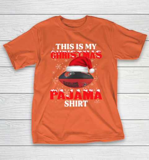 Cleveland Browns This Is My Christmas Pajama Shirt NFL T-Shirt 4