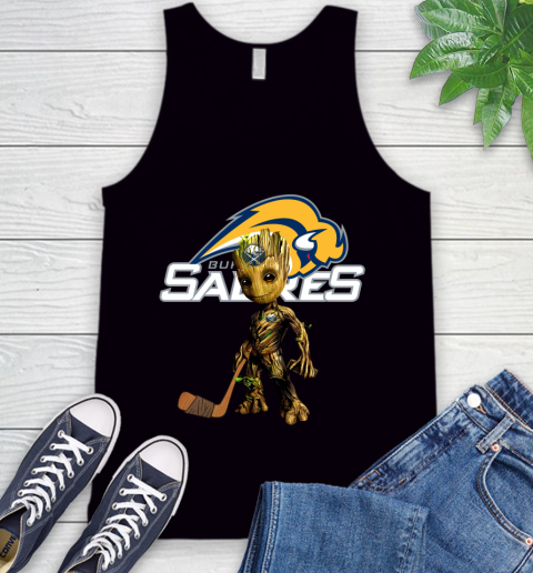 Buffalo Sabres NHL Hockey Groot Marvel Guardians Of The Galaxy Tank Top 2