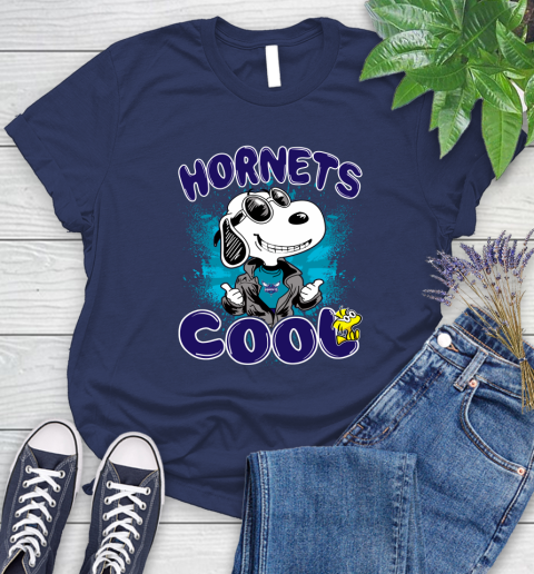 NBA Basketball Charlotte Hornets Cool Snoopy Shirt Women's T-Shirt 12