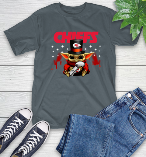 Super Bowl Baby Yoda Loves The Kansas City Chiefs Star Wars NFL Shirts 7