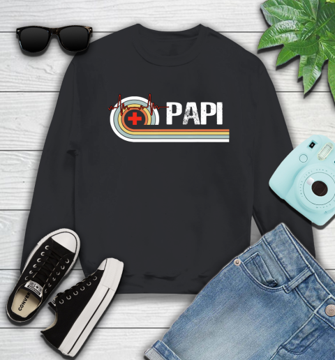 Nurse Shirt Vintage Retro Nurse Papi Tee Funny Papi Father's Day Gift T Shirt Sweatshirt