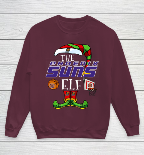 Phoenix Suns Christmas ELF Funny NBA Youth Sweatshirt 4