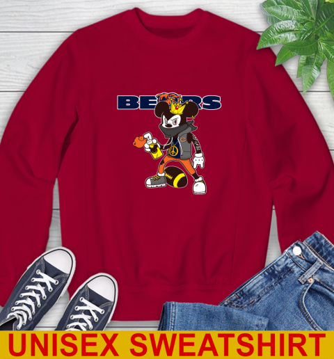 Chicago Bears NFL Football Mickey Peace Sign Sports Sweatshirt 7
