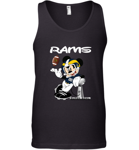 Mickey Rams Taking The Super Bowl Trophy Football Tank Top