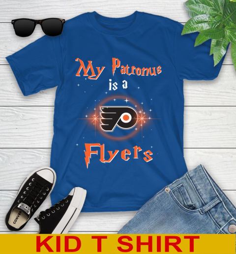 NHL Hockey Harry Potter My Patronus Is A Philadelphia Flyers Youth T-Shirt 10
