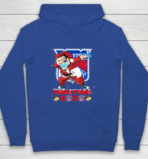 New York Rangers Funny Santa Claus Dabbing Christmas 2020 NHL Youth Hoodie 6