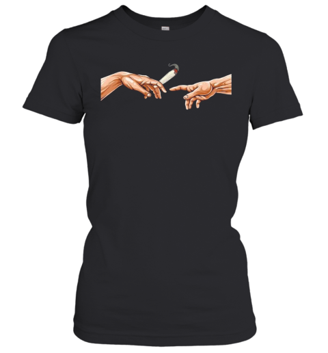 Michelangelo Joint I For 420 Marijuana Weed Kiffer Women's T-Shirt